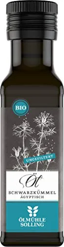 Ölmühle Solling Schwarzkümmelöl - UNGEFILTERT - kaltgepresst – 100ml - BIO