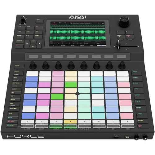 Akai Professional FORCE – Standalone-Musikproduktion und DJ-System - Audio-Controller mit kapazitivem 7-Zoll Multitouch-Display, 8 Synth-Engines und umfangreichen Performance-Möglichkeiten für kreative Musikproduktion und Live-Acts.