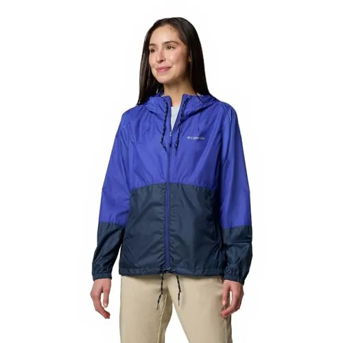 Columbia Flash Forward II Windbreaker clematis blue, collegiate navy (516) S - Windbreaker für Damen aus 100% Polyester, leicht und atmungsaktiv, ideal für wechselhaftes Wetter und aktive Freizeit.
