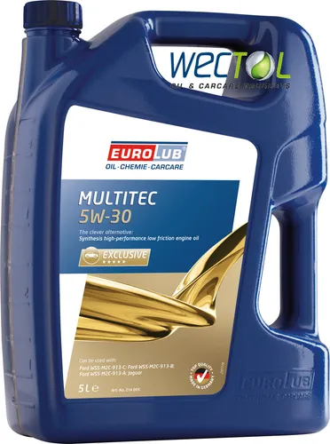 Eurolub Motoröl MULTITEC (FORD) 5W-30 214005 - Hochleistungsmotoröl für Ford-Fahrzeuge, sorgt für optimale Schmierung und schützt den Motor vor Verschleiß.