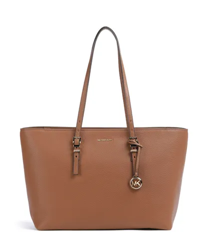 Michael Kors Quinn Tote Bag aus genarbtem Leder - Handtaschen für Damen, geräumige und lässige Tragetasche aus hochwertigem genarbtem Leder mit verstellbaren Schulterriemen für optimalen Tragekomfort.