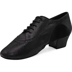 Rummos Damen Trainerschuhe R377 061-024 - Schwarz Diva - Damen-Sportschuhe aus Leder/Nubuck mit 45 mm Cuban Absatz, ideal für Hobby- und Profitanzerinnen. Extra-Dämpfung sorgt für Komfort, während die Rauledersohle perfektes Drehen und Gleiten ermöglicht.