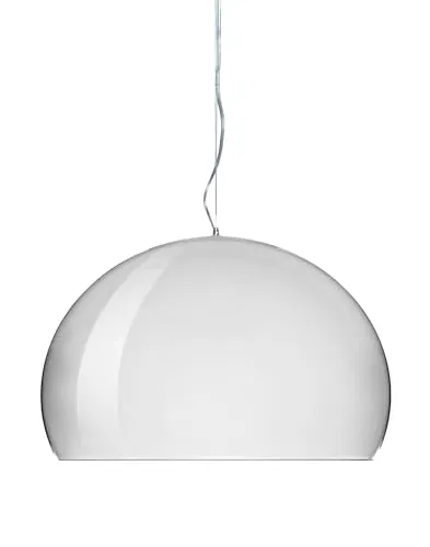 Kartell FL/Y Suspension Lamp - Verchromt - Elegante Designerlampe von Ferruccio Laviani, aus hochwertigem PMMA metallic, inklusive 15W E27 LED-Lampe, ideal für stilvolle Beleuchtung in jedem Raum.