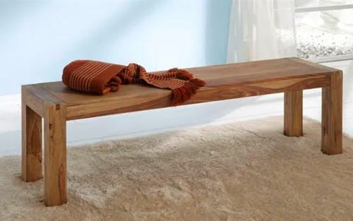 YOGA Bank 160x40 cm aus Sheeshamholz - Handgemachtes Unikat von WOLF MÖBEL - Elegante Sitzbank aus massivem Sheeshamholz, perfekt für Esszimmer oder Küche. Handgefertigt und einzigartig, bietet sie Platz für bis zu 3 Personen und besticht durch modernes Design.