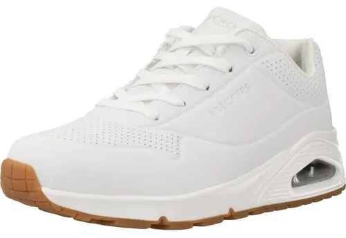 Skechers UNO Stand ON AIR Damen-Sneaker in Weiß, Größe 40 - Bequeme und stylische Sneakers aus Synthetik und Textil, ideal für den Alltag mit hervorragender Dämpfung und Unterstützung.