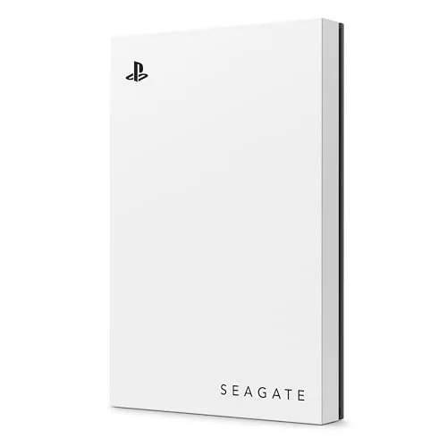 Seagate Game Drive PS4/PS5 5TB - Tragbare externe Festplatte - Tragbare 5TB Festplatte für PS4 und PS5, ideal für Ihre gesamte Spielesammlung. Offiziell lizenziert mit blauer LED-Beleuchtung, leicht und perfekt für unterwegs.