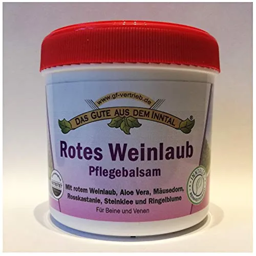 Rotes Weinlaub Pflegebalsam 500 ml für Beine & Venen