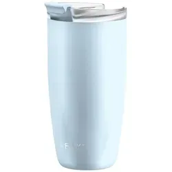 FLSK Edelstahl Thermobecher to go - Polar - 500 ml - Der FLSK Thermobecher in der coolen Winterfarbe Polar bietet perfekten Genuss für unterwegs. Mit sicherem Auslaufschutz und innovativer VICCTechnologie® bleibt dein Getränk lange heiß oder kalt. Ideal für alle, die viel unterwegs sind.