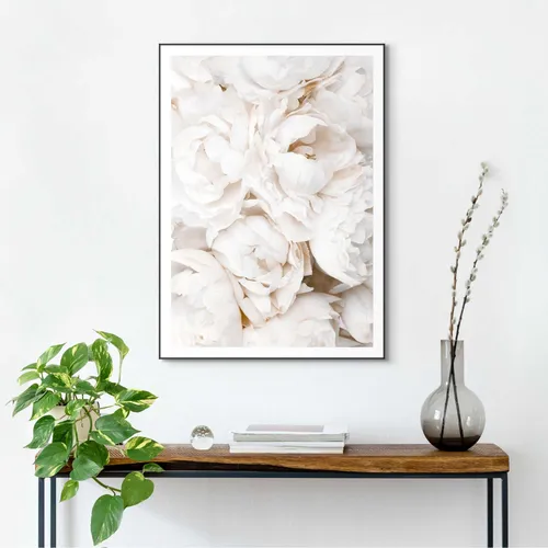 Reinders! Bild mit Rahmen White Roses - Elegante Wanddekoration - Bilder in rechteckigem Rahmen aus Holz, 50x70 cm, verleiht jedem Raum einen Hauch von Eleganz und Frische.