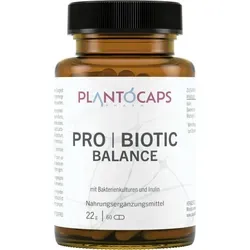 plantoCAPS® PRO | BIOTIC PUR BALANCE Kapseln - 60 Kapseln mit einer speziellen Mischung aus Bakterienstämmen und Inulin zur Unterstützung einer ausgewogenen Darmflora. Ideal für eine regelmäßige Einnahme.