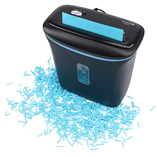 Olympia Automatischer Aktenvernichter Shredder PS 33S - Aktenvernichter für DIN A4, ideal für den Bürogebrauch. Mit Partikelschnitt und 12L Behälter, schreddert bis zu 6 Blätter auf einmal für maximale Sicherheit.
