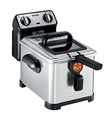 Tefal FR5171 Freistehende Fritteuse - Tiegelfritteusen mit 4 l Kapazität und 1,3 kg Frittiergut, ideal für knusprige Ergebnisse und einfache Reinigung dank Edelstahl-Oberfläche.