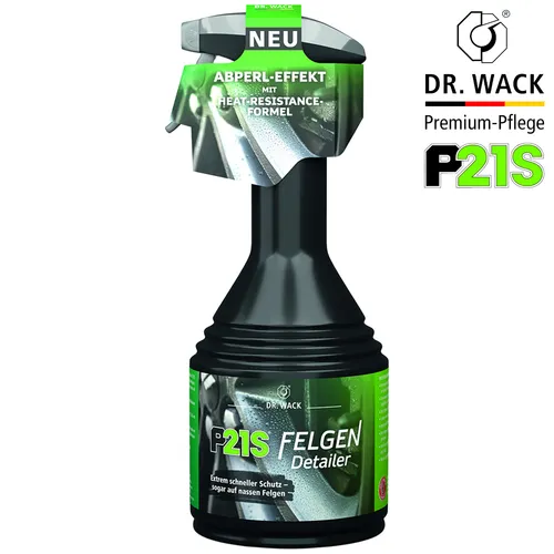 DR. O.K.WACK P21S Felgen Detailer 500ml - Autopflege & Motorradpflege mit Abperl-Effekt und hitzebeständiger Schutzschicht. Schützt vor Bremsabrieb und Straßenschmutz, ideal für alle Felgenarten.