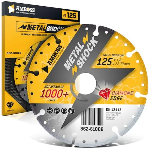 AMBOSS METAL SHOCK - Diamant Trennscheibe 125 x 1.8 x 22.23 mm - geeignet für