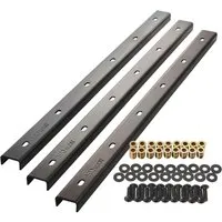 SOTECH 3 Stück U-Form Gratleisten 900 x 40 x 20 mm für Tischplatten - Stabile Stahl-Gratleisten für Tischplatten im Vintage Look. Verhindern das Durchbiegen und sorgen für optimale Stabilität. Einfache Installation, ideal für moderne Einrichtungsstile.