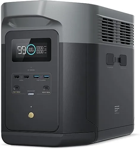 EcoFlow DELTA 2 Max - Tragbare Powerstation mit 2048Wh, ideal für Zuhause, Camping und Outdoor, 2400W Wechselrichter und X-Boost Technologie bis 3100W