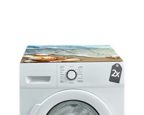 Tabletop Antirutschmatte Waschmaschinenauflagen 2 Stk. Maritim 60 cm Textil-Finish waschbar, 2-St., Rutschfeste Gummi Unterlage als Trockner Waschmaschinen-Abdeckung