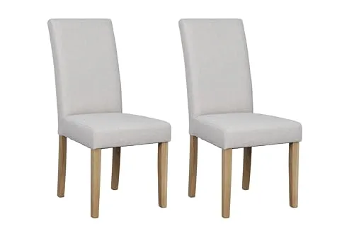 byLIVING Esszimmerstuhl Set ELIAS - Modernes Design in Taupe - Das 2er Set ELIAS verbindet stilvolles Taupe mit robustem Rubberwood. Ergonomische Rückenlehne für hohen Sitzkomfort – ideal für gemütliche Dinner-Abende. Maße: B 47, H 99,5, T 60 cm.