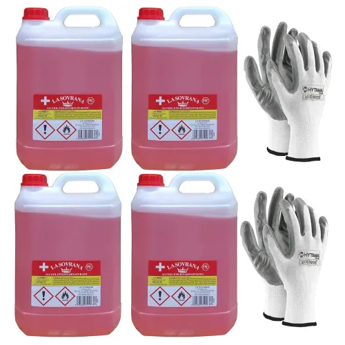Blowtorch Methylated Spirits Ethylalkohol 94° Ab 5 Paket 4X5 + 2 Paar Geschenk