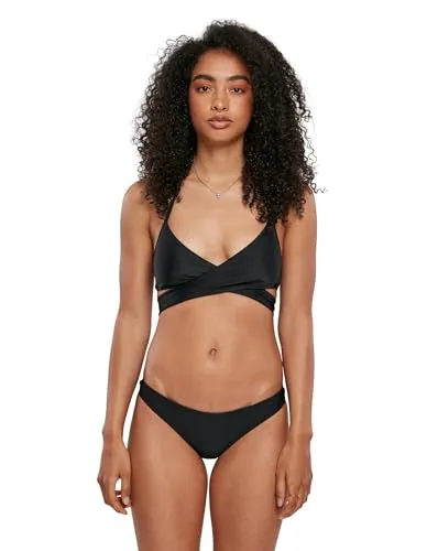 Urban Classics Damen Ladies Bikini-Set, Schwarz (Black 7), 38 (Herstellergröße: M)