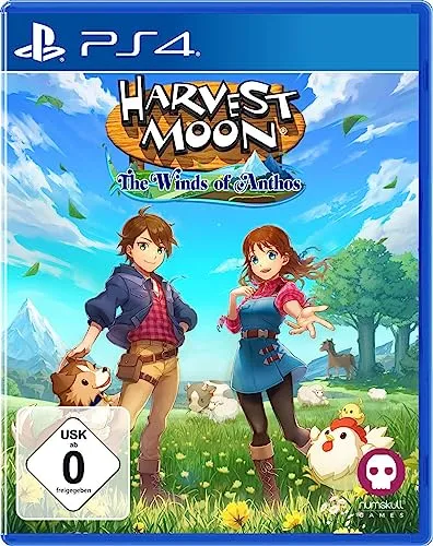 Harvest Moon The Winds of Anthos - PS4 [EU Version] - Abenteuerliches Farming- und Lebenssimulationsspiel, in dem du die Dörfer von Anthos wiedervereinen und exotische Tiere züchten kannst. Erlebe die Magie der Erntegöttin und entdecke eine weite, faszinierende Welt!