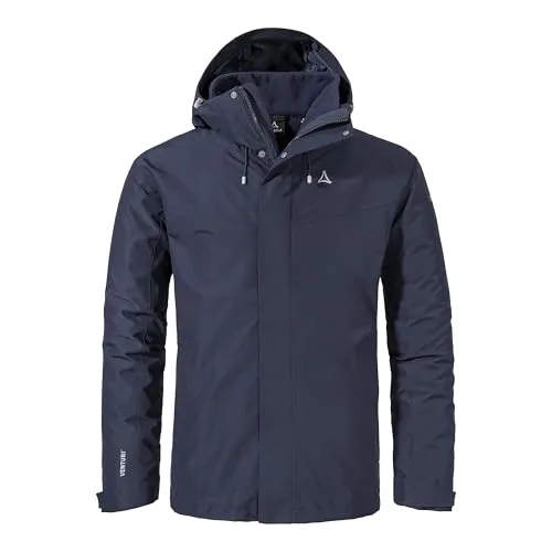 Schöffel 3in1 Jacket Style Okere Men navy blazer (8820) 48 - Funktionsjacken für Herren, vielseitig und atmungsaktiv mit 10.000 mm Wassersäule – ideal für Outdoor-Abenteuer bei jedem Wetter.