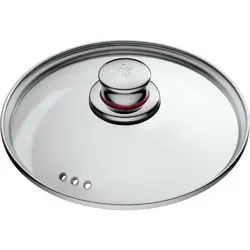 WMF Quality One Glasdeckel 20cm - Praktischer Glasdeckel mit Metallgriff, ideal für Töpfe und Stielkasserollen. Optimale Sicht während des Kochens dank Güteglas.