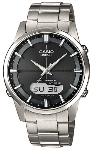 Casio Herren Funkuhr LCW-M170TD-1AER - Elegante Armbanduhr aus Titan mit Quarz-Solarwerk, Saphirglas und 50 m Wasserdichtigkeit - ideal für besondere Anlässe.