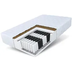 FDM Matratze 140x200 cm - 7-Zonen Taschenfederkern für optimalen Schlafkomfort - Matratzen mit 7 Komfortzonen, Härtegrad H3/H4, waschbarer Bezug und Kokosfaser-Einlage für beste Feuchtigkeitsregulierung. Ideal für individuell angepassten Schlaf.