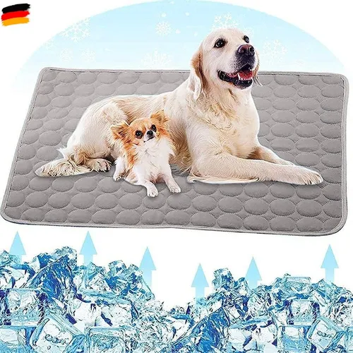 Fueegue Kühlmatte für Hunde und Katzen – Waschbare Kühldecke 70x100cm - Kühlmatte für Haustiere: Hält durch spezielle Fasern angenehm kühl und sorgt für entspannten Schlaf. Vielseitig einsetzbar auf Sofa, Auto oder Hundebett. Waschbar für einfache Pflege und langlebigen Komfort.