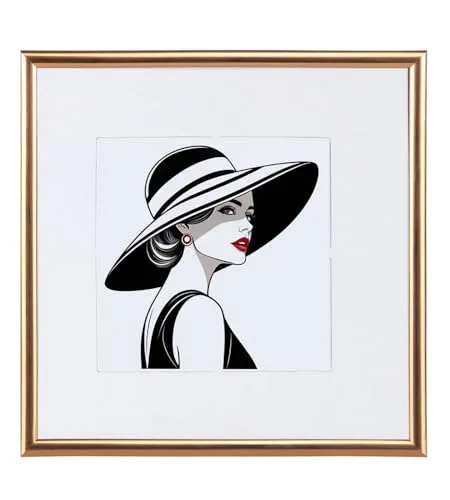 IDEAL TREND New Lifestyle Kunststoff Bilderrahmen quadratisch Foto Rahmen Picture Frame Collage: Farbe: Bronze | Format: 20x20