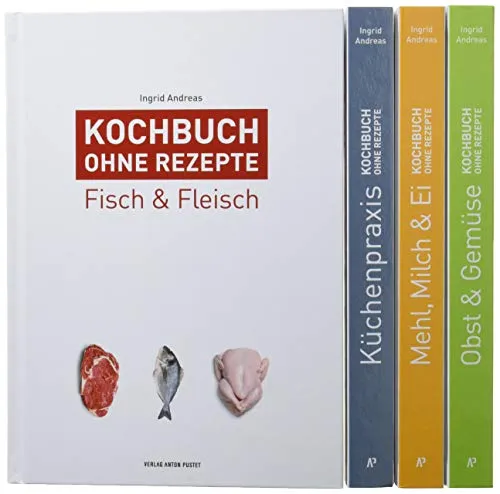 Kochbuch ohne Rezepte: Band 1 - 4 im Set - Kreatives Kochbuch-Set für innovative Küchenideen, ideal für experimentierfreudige Hobbyköche und Food-Enthusiasten.