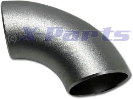 90° Grad EDELSTAHL Bogen 42mm KURZ Rohr V2A Schweißbogen Downpipe Hosenrohr