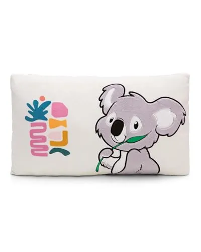 NICI Kissen Koala 43x25cm - Flauschiges Kuscheltierkissen für Kinder - Kissen mit süßer Koala-Applikation, ideal zum Kuscheln und fördert Umweltbewusstsein durch recycelte Materialien. Perfekt für Zuhause, Kindergarten oder unterwegs.