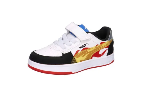 PUMA Kinder Sneaker Caven 2.0 Hot Wheels AC+ PS – Schwarz 34,5 EU - Bequeme Kinder Sneaker für sportliche Abenteuer. Robustes Material und cooler Hot Wheels Look – ideal für aktive Kids!