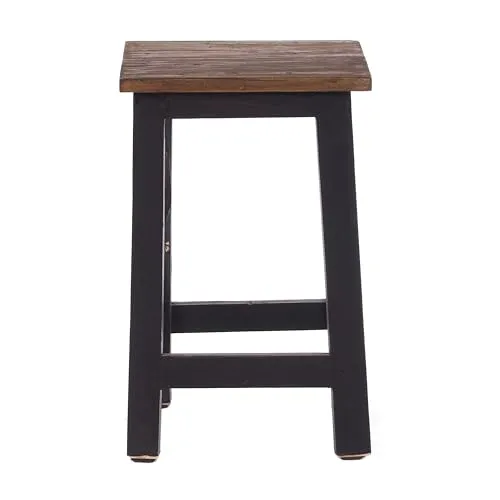 DESIGN DELIGHTS RUSTIKALER Holz SITZHOCKER Madero - Hocker fürs Kinderzimmer aus hochwertigem Recyclingholz, handgefertigt und mit einzigartigem Charakter. Ideal für kreative Spielräume und als stilvolle Dekoration.