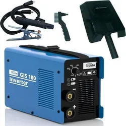 Güde Inverter Schweißgerät GIS 100 - Elektrodenschweißgerät für WIG- und MMA-Schweißen, kompakt und mobil mit Hot-Start, Anti-Stick und Arc-Force für optimale Schweißergebnisse.