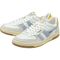 Gola Sneaker Hawk 2025 Damen - Weiß/Himmelblau/Gelb, Größe 39 (8) - Sneaker von Gola, traditionell und zeitlos, aus hochwertigem Leder, ideal für trendbewusste Damen, erhältlich in EU-Größen 37-40.