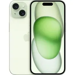 Apple iPhone 15 128GB Grün - Leistungsstark und Elegant - Handys ohne Vertrag mit 128GB Speicher, beeindruckender Kamera und neuestem A16 Bionic Chip für herausragende Performance.