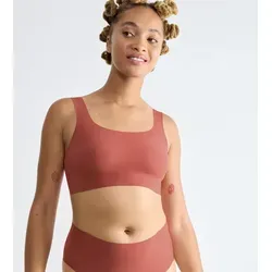 Bustier SLOGGI "Zero Feel 2.0" - Damen, Gr. M, candid orange - Funktionsunterwäsche mit nahtlosem, unsichtbarem Komfort und herausnehmbaren Pads für perfekten Halt. Aus GRS-zertifizierter Mikrofaser für ein sanftes Tragegefühl.