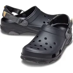 Crocs Classic All Terrain Clog Schwarz – Größe 39/40 - Clogs für Abenteuer – Robuste Außensohle für besten Halt und verstellbarer Turbo Strap für individuellen Komfort. Ideal für Outdoor-Aktivitäten und Reisen!