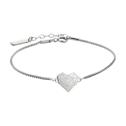 Liebeskind Berlin Armband LJ-0328-B-17 Silber - Elegantes Damenarmband aus poliertem Edelstahl mit verstellbarer Venezianerkette (17-20 cm). Das zeitlose Design macht es zum perfekten Geschenk für jede Frau.