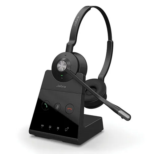 Jabra Engage 65 On-Ear DECT Stereo Headset - Drahtloses Skype for Business Headset mit Noise-Cancelling und 150m Reichweite für ungestörte Gespräche