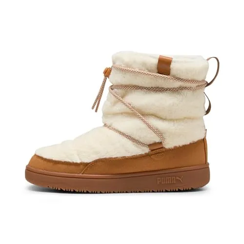 Puma Snowbae Suede Wns frosted ivory-caramel latte (02) 7 - Damen Sneaker mit Plateausohle für zusätzlichen Komfort und modernen Look. Ideal für jeden Anlass, kombiniert Stil und Bequemlichkeit.
