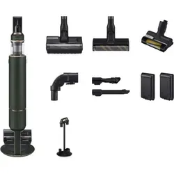 Samsung BESPOKE Jet VS20A95943N/WA Green - Schwarz - Leistungsstarker Staubsauger mit 210 W Saugleistung, ultraleichtem Design und bis zu 2 Stunden Betriebsdauer dank herausnehmbarem Akku. Ideal für eine gründliche und komfortable Reinigung.