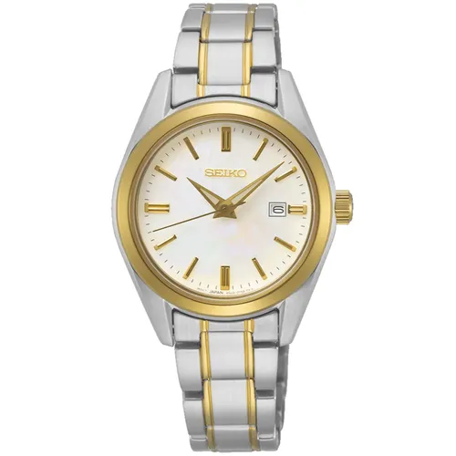 Seiko Damenarmband Date Uhr SUR636P1 | 30 mm | Wasserdicht - Armbanduhren für Damen mit elegantem Design, wasserdicht bis 100 m und hochwertigem Edelstahl, ideal für jeden Anlass.
