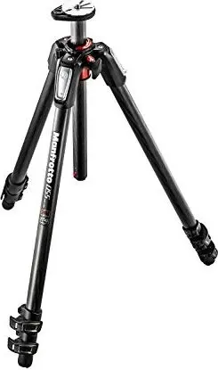 Manfrotto 055 XPRO Carbon 3 Sektionen - Professionelles Carbon-Stativ mit Q90-Säule für kreative Fotografie, ideal für Makrofotografie und vielseitige Einsatzmöglichkeiten dank Easy-Link-Halterung.