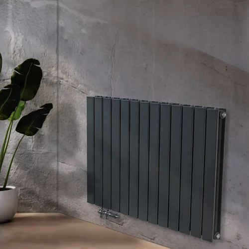 WEBER Heizkörper Flach Design Heizung Paneel-Heizkörper Horizontal Doppellagig
