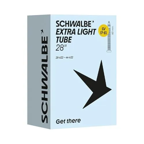 Schwalbe Fahrradschlauch SV17-EL EXTRA Light 28/44-622 IB Black 60mm