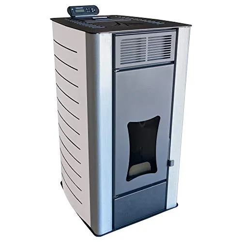 NEMAXX® Pelletofen P18 - Pelletheizung mit 18 kW – Pelletofen [WASSERFÜHREND] – Pelletofen Elektrokamin Wifi Ready – Pelletofen mit hoher Wärmeabgabe & Überhitzungsthermostat – Weiß